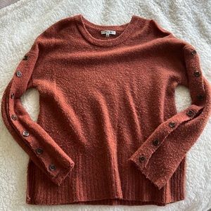 Madewell Sweater with Button Sleeves